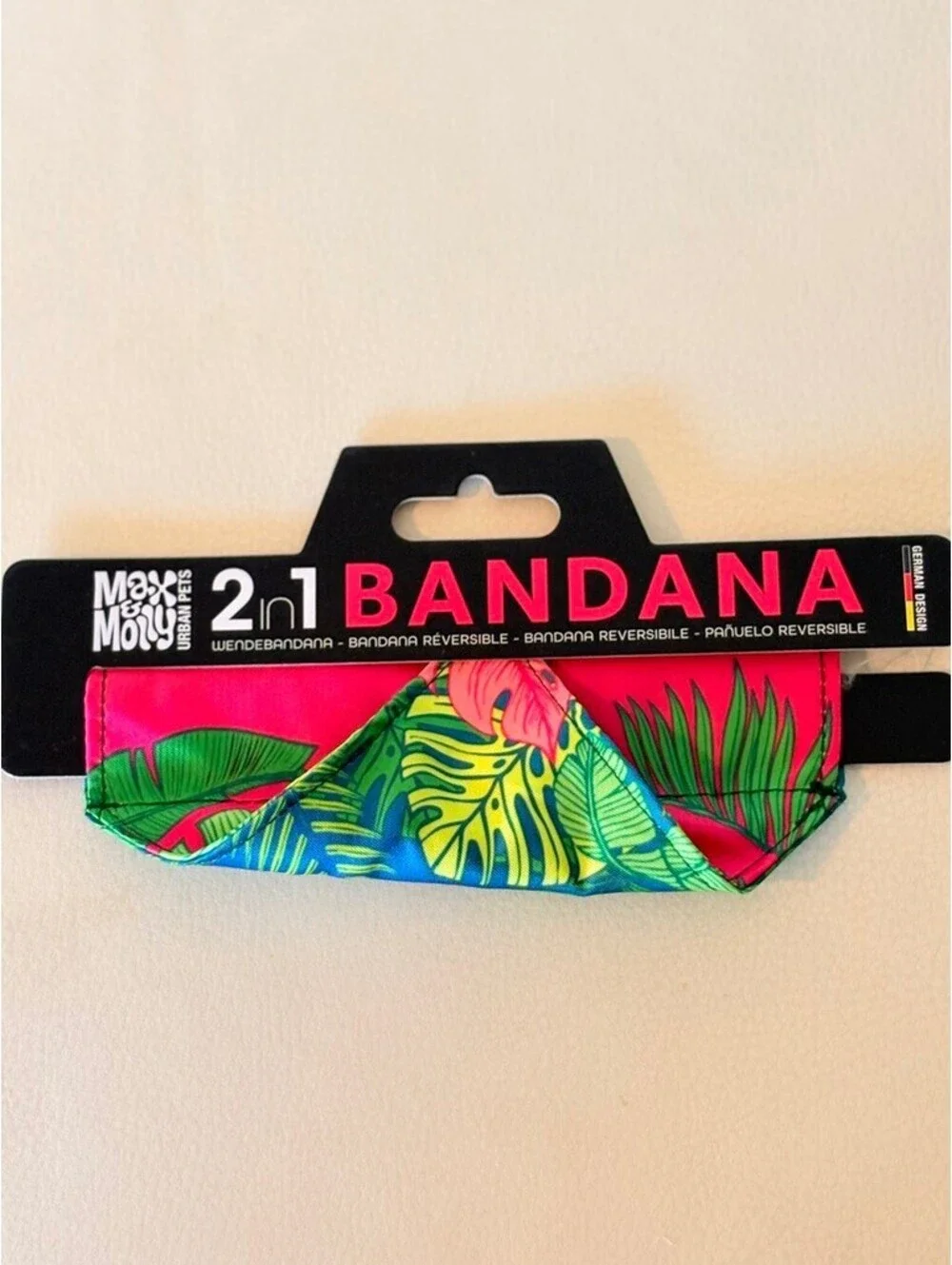 Max & Molly 2-in-1 Reversible Tropical Dog Bandana Retails $12.95